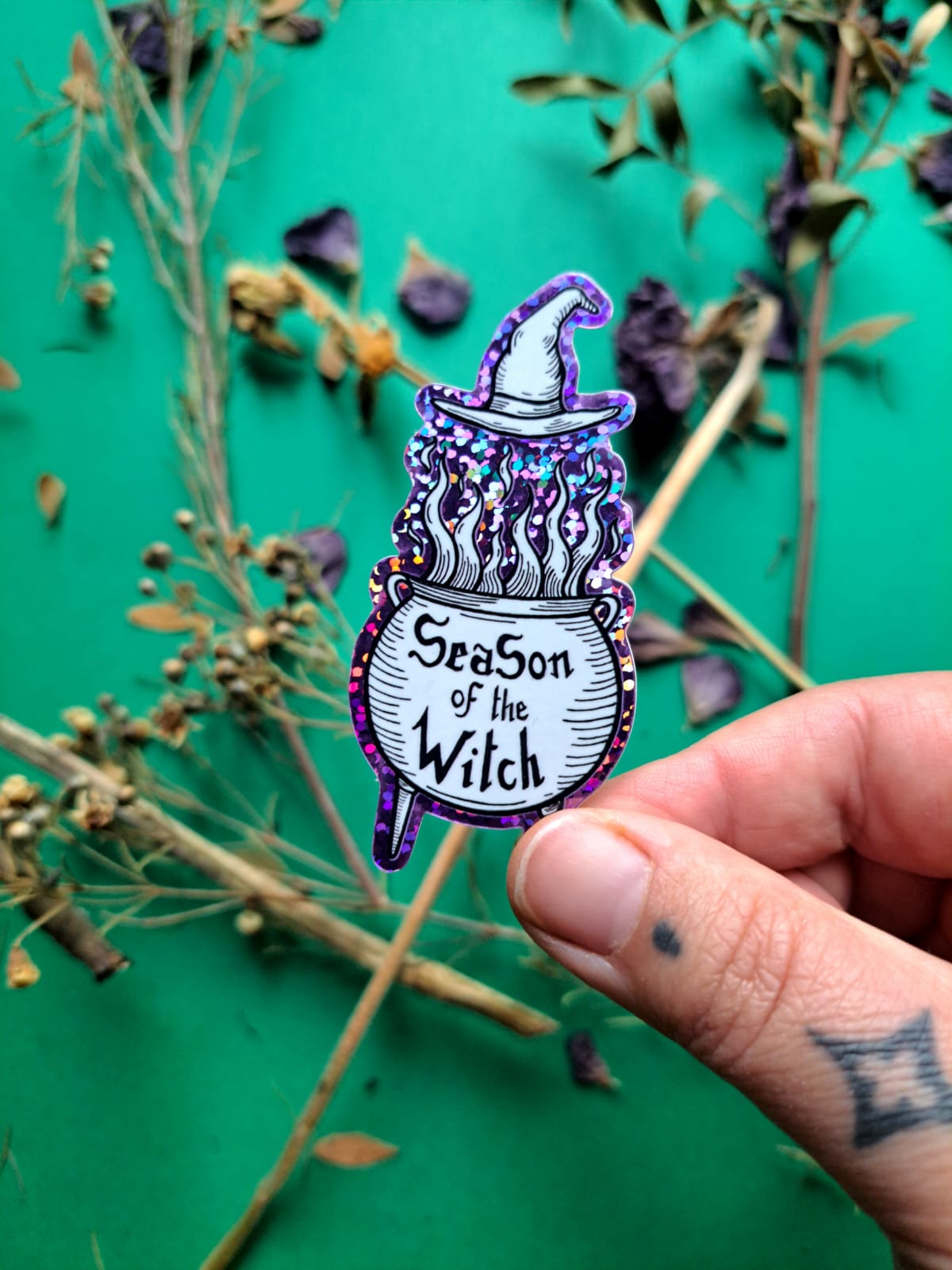 Lot de 2 stickers Season of the Witch et Vitrail d'Automne – Image 2