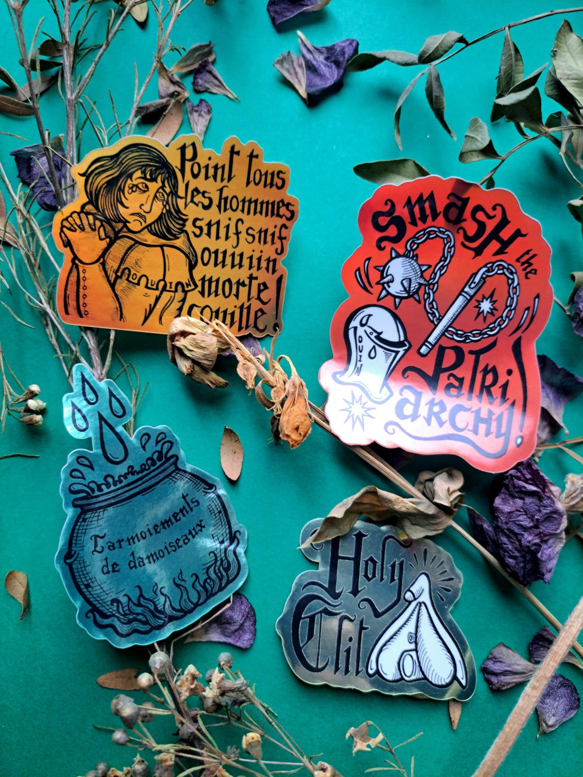 Lot de 4 stickers "Ouin Ouin"